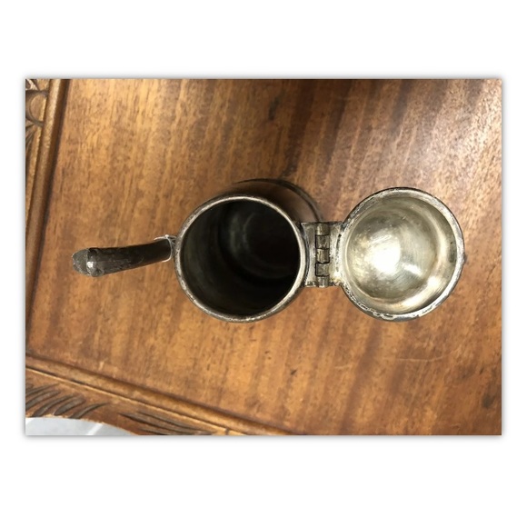 Sheffield plate, pitcher creamer with lid, metallic, for restoration,antique.: - Picture 5 of 8